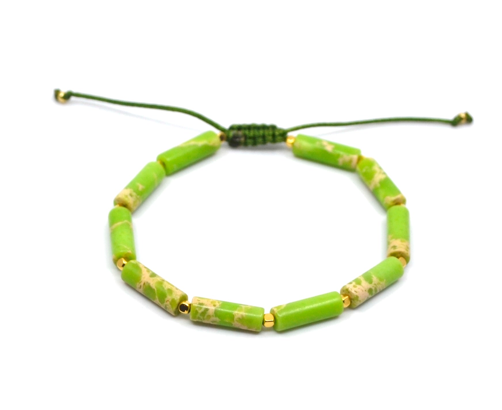 Bert Bracelet Cilly Painted Jasper Green